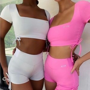 bo and Tee attitude shorts grey